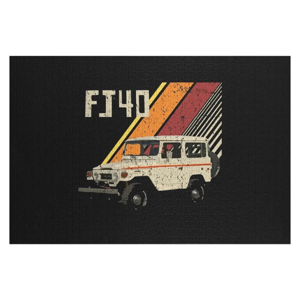 FJ40 Land Cruiser 4WD Truck Jigsaw Puzzle Custom Jigsaw Woodens pre dospelých personalizovaný darčekový puzzle