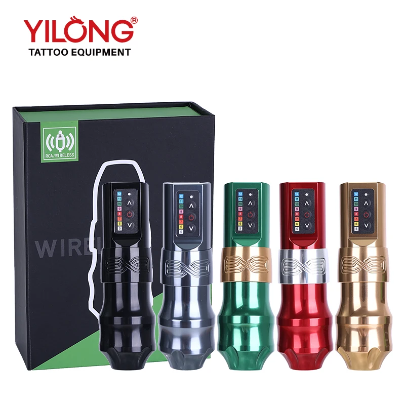 FK Wireless Tattoo Machine Pen s 2000 mAh vysokokapacitná batériová telesná umenie Trvalé príslušenstvo pre umelecké tetovanie