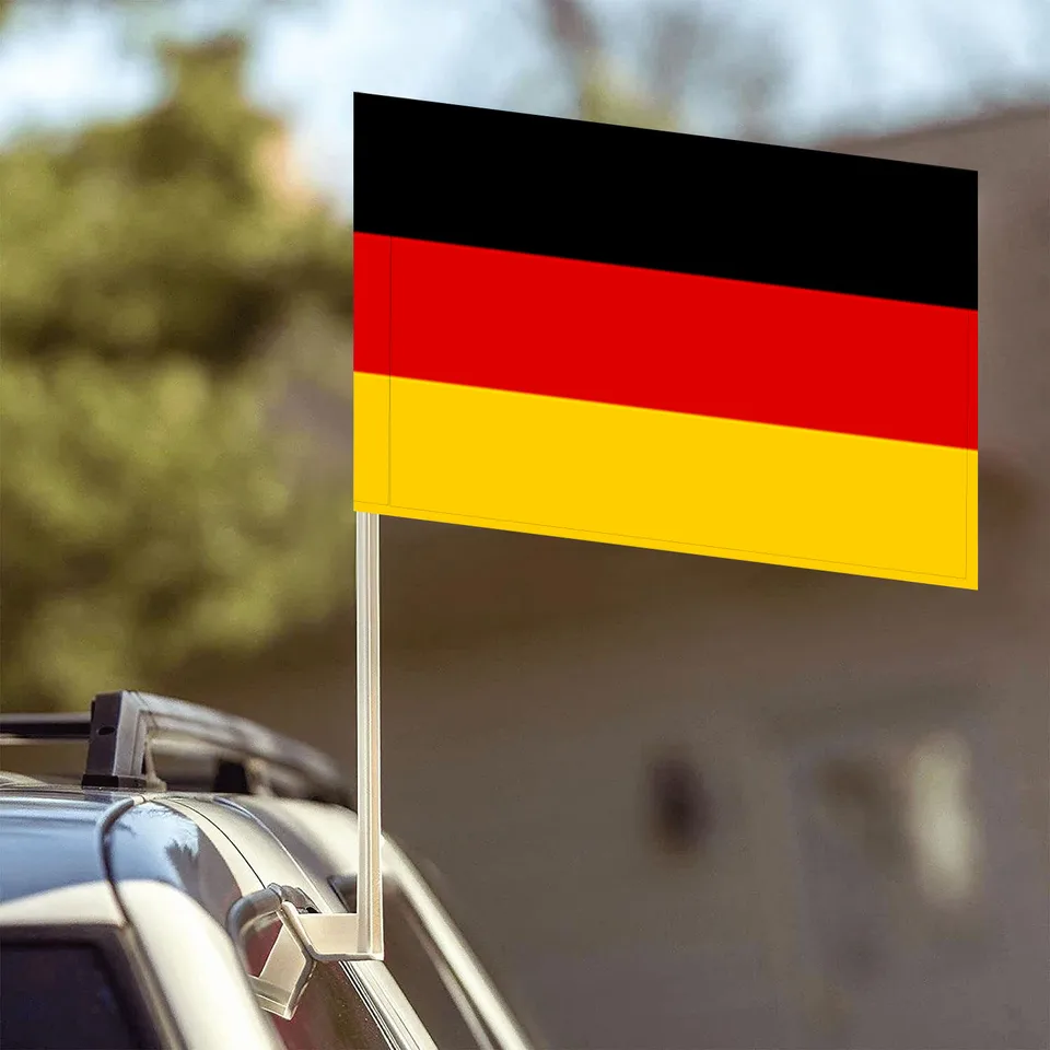 Flagnshow 100% polyesterové nemecké nemecké vlajky automobilov
