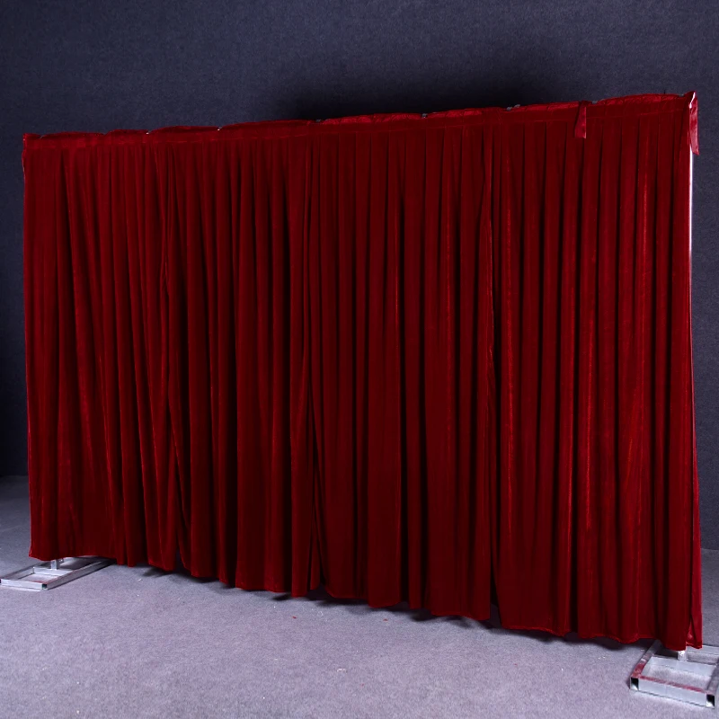 Flanel Velvet No None Priehľadné svadobné závesné záclony Závesy Svadobné potreby Pozadie pre večierok