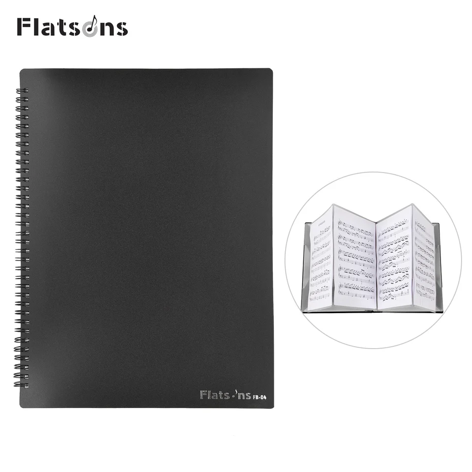 Flatsons FB-04 A4 Veľkosť hudobného skóre držiak papierový list dokument Zložka súborov Zložka