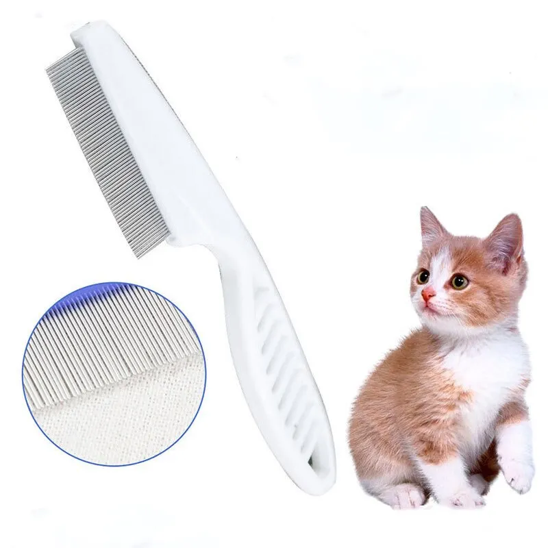 Flea Comp Dog Cat Demontáž kefy Kefa z nehrdzavejúcej ocele Husto