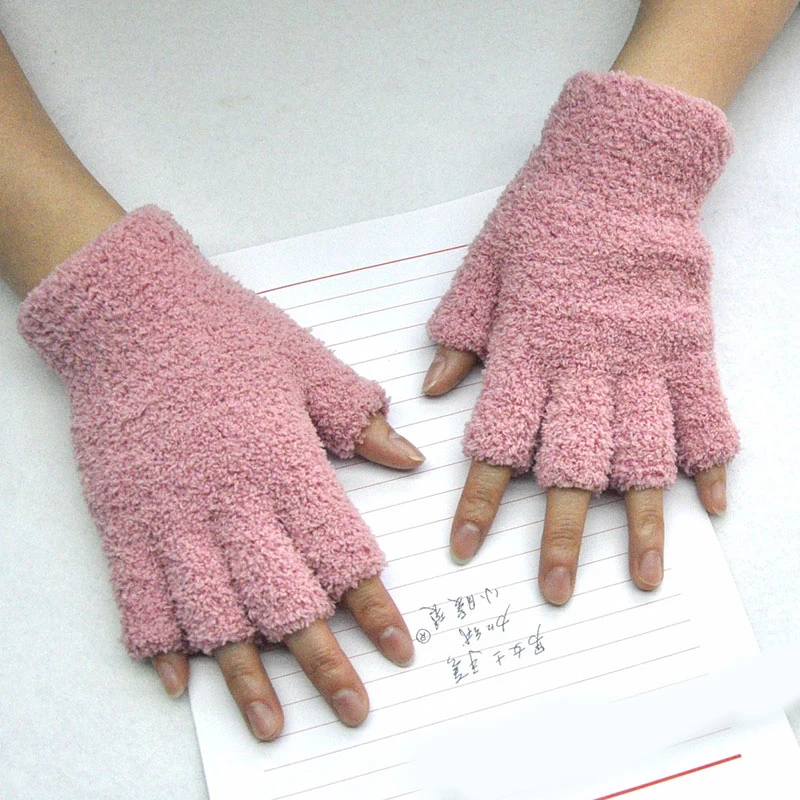 Fleece rukavice polovičné prsty rukavice rukavice zimné vlnené rukavice rukavice rukavice paže Muži pletenia rukavicami rukavice mužov Guantes