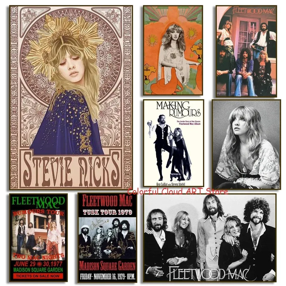Fleetwood Band Art Plagát Mac povesti 1977 Hudba Canvas maľba HD Print spál