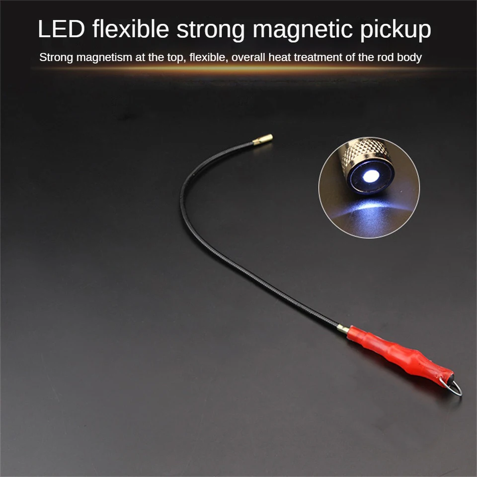 Flexibilná pružina Magnetická sacia lišta Silná magnetická magnetická pazúr Teleskopická rukoväť flexibilný náradie