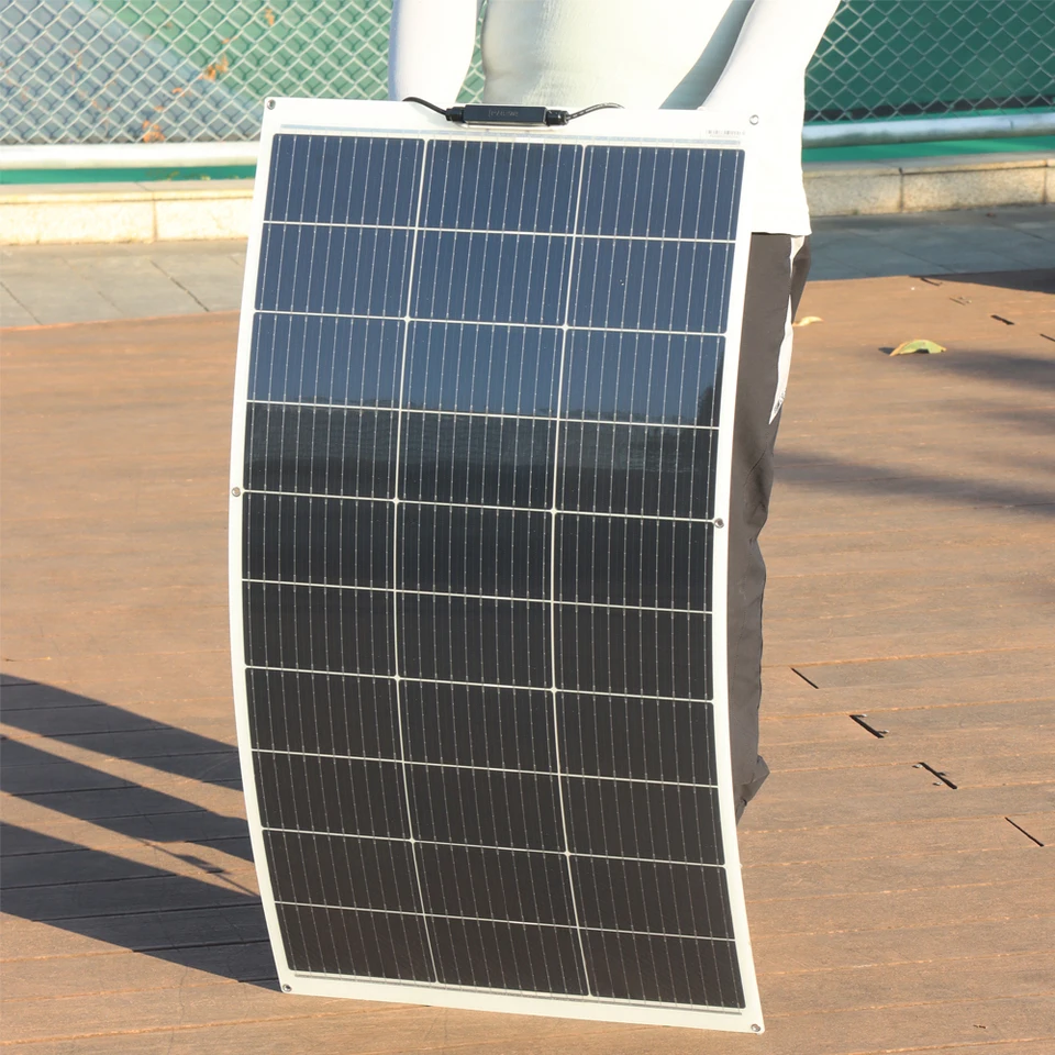 Flexibilný solárny panel 12V 110W 100W 80W 50W fotovoltaický panel Solárna nabíjačka batérií pre domácu kempovú loď balkón monokryštalický