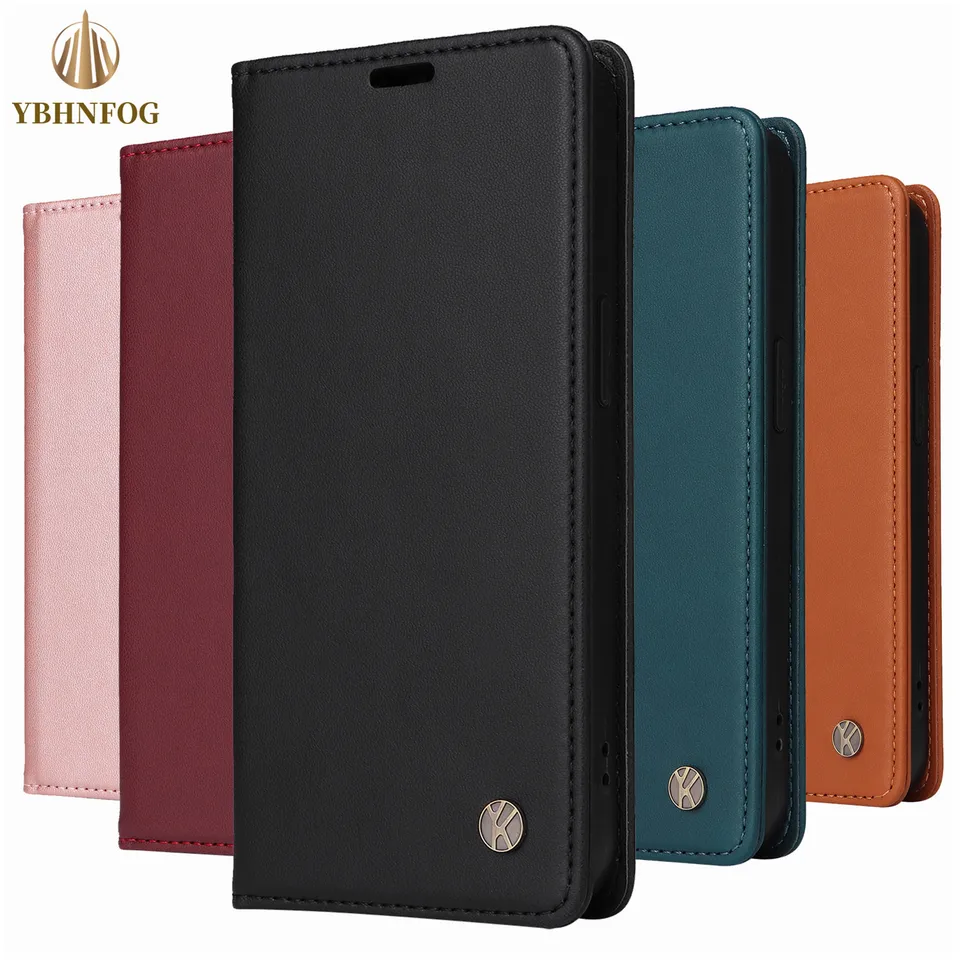 Flip Case for Huawei P8 P9 Lite 2017 P10 P20 P30 Pro Smart 2019 Y5 Y6 2018 Y7 2019 Magnetická kožená peňaženka Satnd Phone Cover