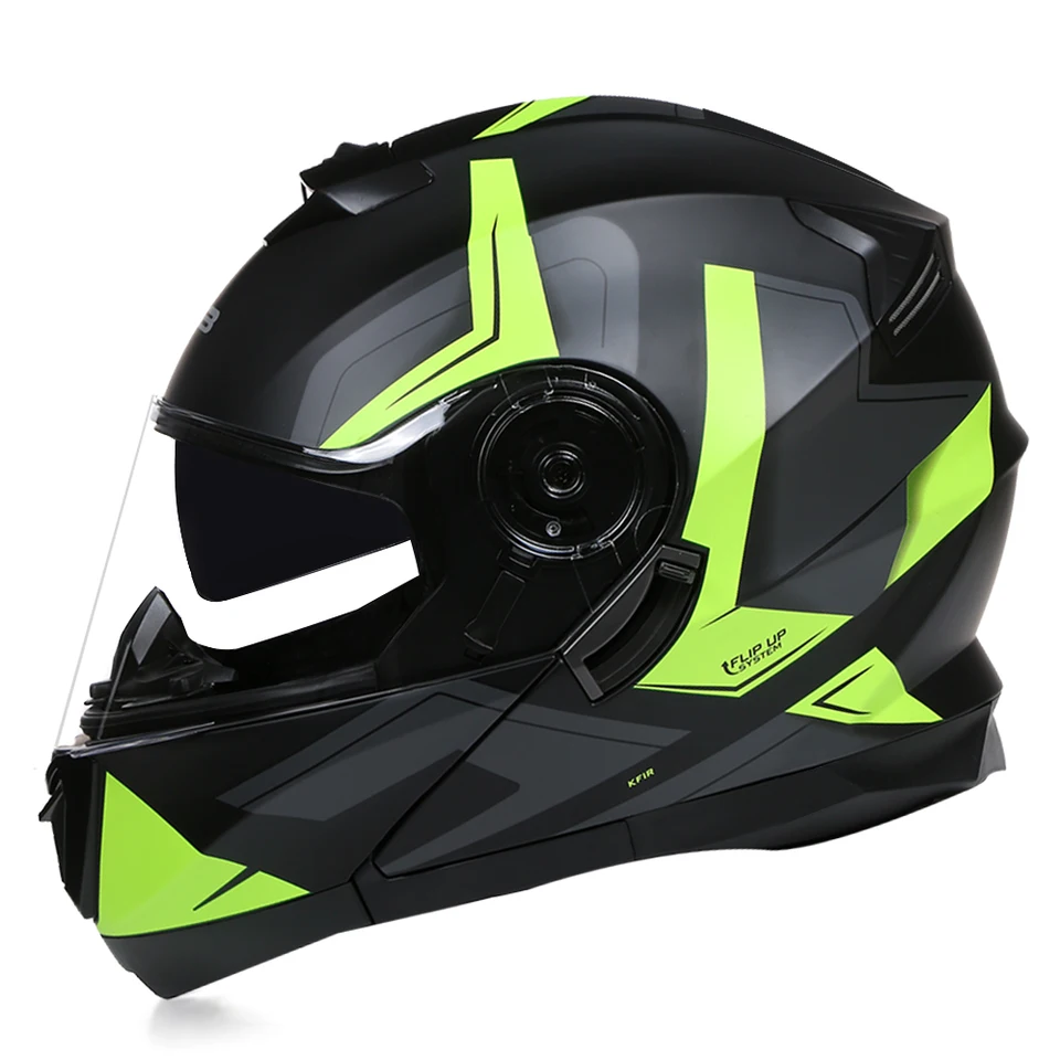 Flip Up Motorcycle Helma Dvojitá šošovka Plná tvárová prilba Vysoko kvalitná DOT schválená Moto Cascos MotoCistas Capacete