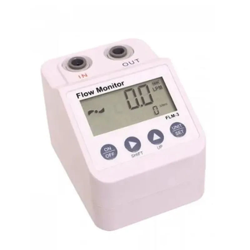 FLM-3 Prietok voda Monitor Monitor Filter Elektronický digitálny displej prietokomer s vodou s alarmom čističa vody a napájaním šetriť Functi