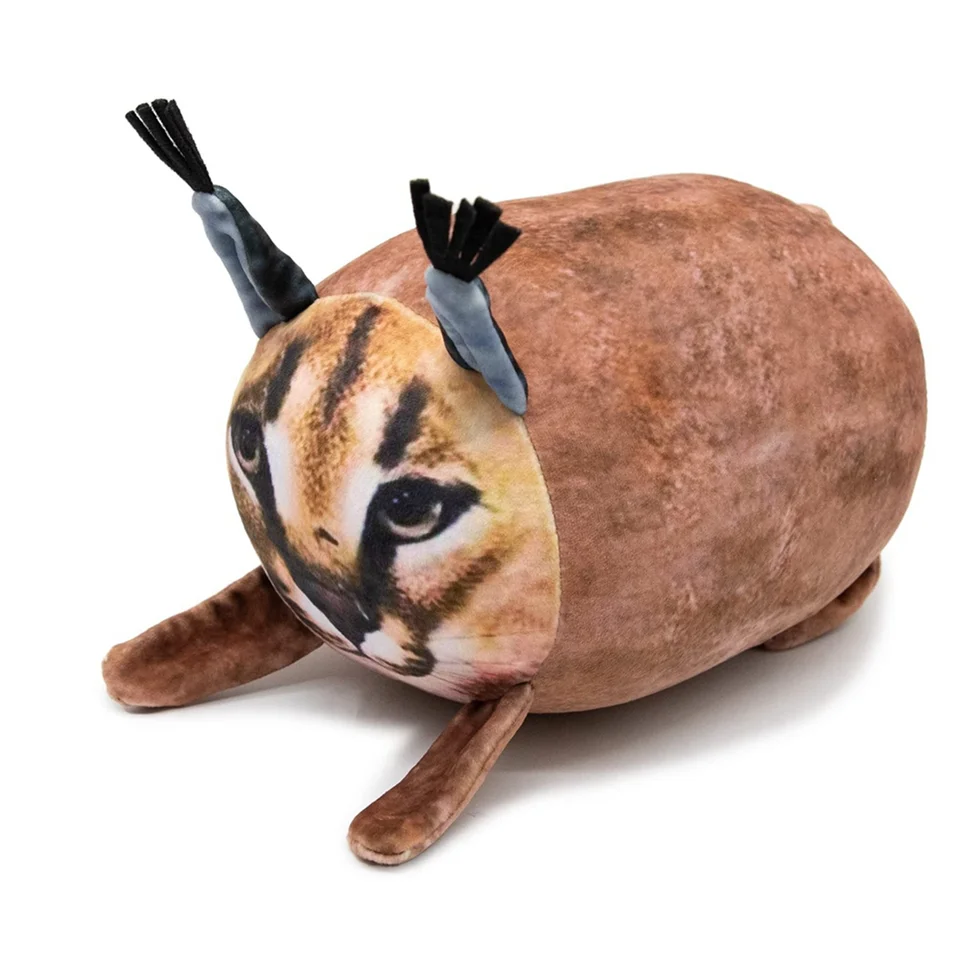 Floppa plyšový 8 palcov Caracal bacuľatý vankúš Cat Cat Cat Plach Plush pre deti, anime fanúšikov