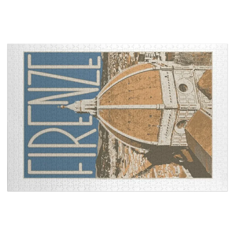 Florence Vintage Pohľadová skladačka Puzzle Photo Photo Custom Jigsaw Custom Puzzle
