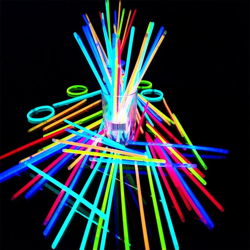 Fluorescenčná ľahká palica Detská netoxická svetelná hračka Svetelová tyčinka Svetelová tyčinka vonkajšia super svetlá