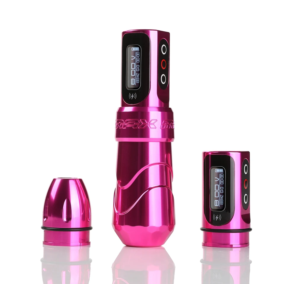 Flux Max Wireless Tattoo Machine LED displej 0,1 V 0,5 V Nastavte kazetu batérie Per Profesionálne makeupové prístroje