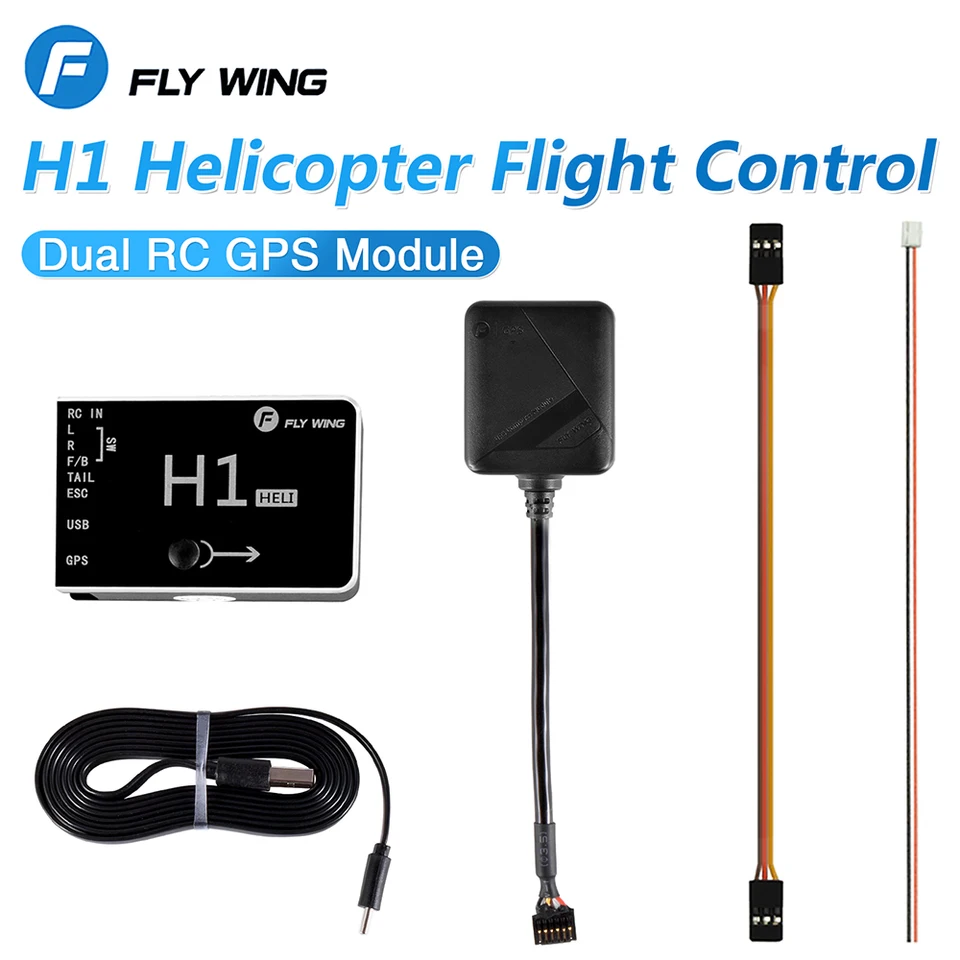 Fly Wing H1 RC GPS GPS vrtuľník Flight Controller 6ch Flybarless RC Gyro System pre FW2450L FW450 Zariadenie T-REX SAB Gaui Helikoptéra