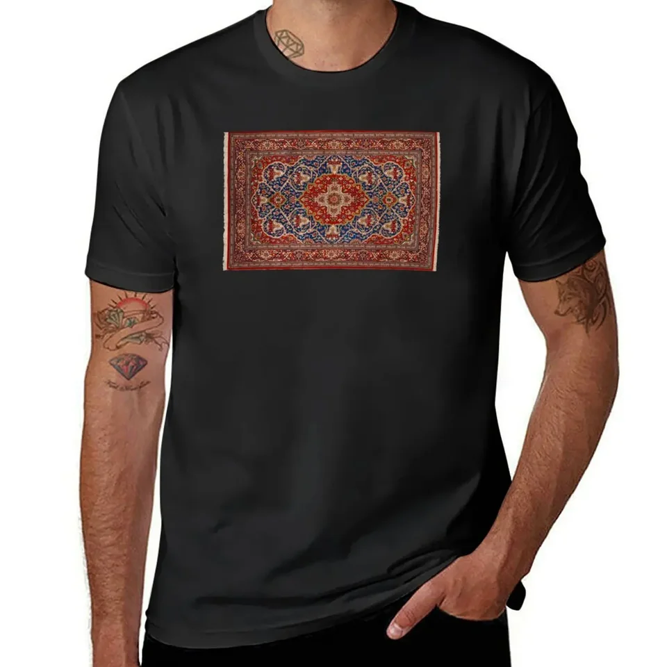 Flying Carpet 4 Tričko letné letné letné oblečenie Kórejské módne čierne tričká pre mužov