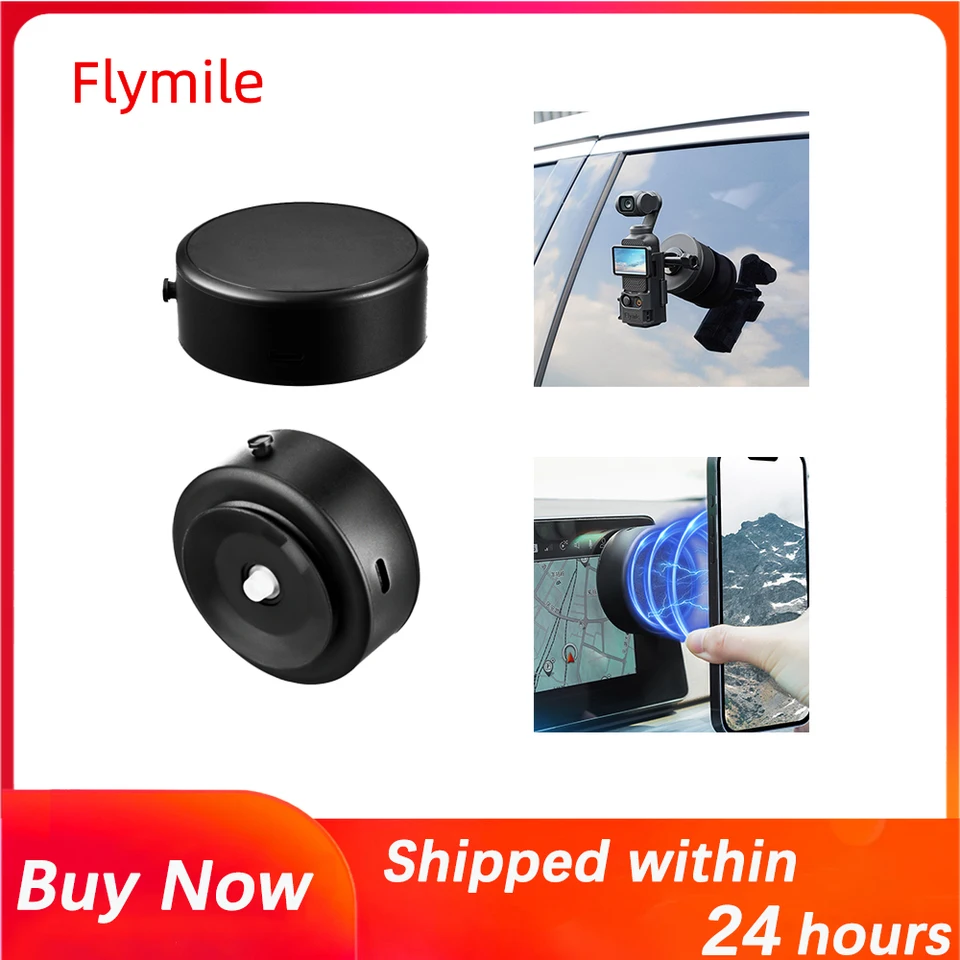 Flymile Magnetic Saction Cup Mount Car pre Dji Pocket 3 Gimbal Camera iPhone Magsafe navigation Live Stream Photography Držiak