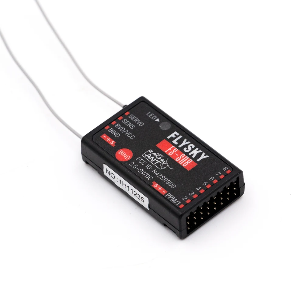 Flysky FS-SR8 8CH 2,4 GHz Diaľkový prijímač pre model vrtuľníka RC CAR LOH