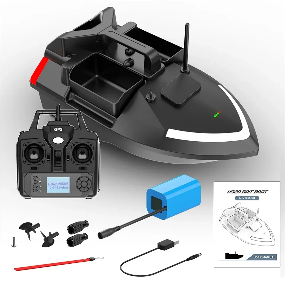 Flytec V020 GPS inteligentný inteligentný automatický návrat RC vzdialený návnad na rybolov na rybolov