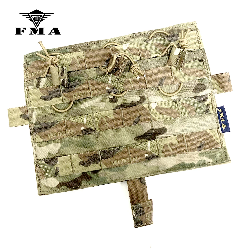 FMA AVS Odnímateľná klapka Molle M4 Flat Triple Magazine vrecko Multicam pre taktické AVS JPC2.0 CPC Vesta Front Panel na aktualizáciu