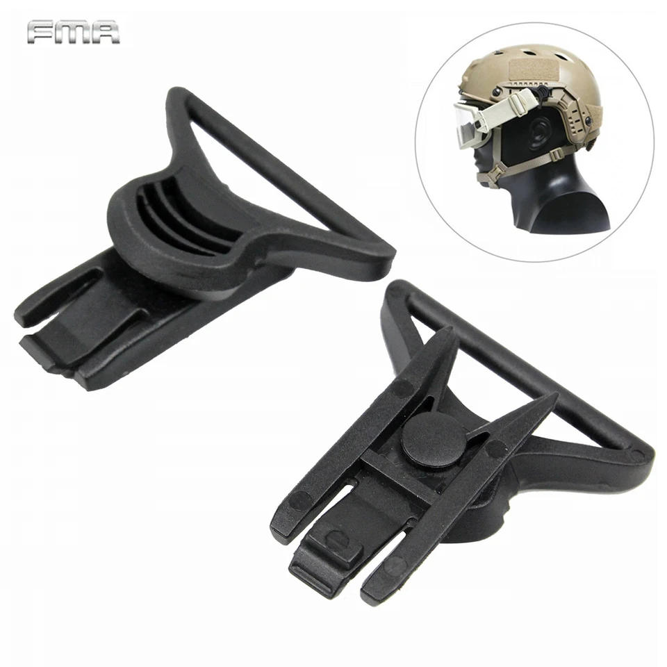 FMA FAST Helme Goggle otočné sponky pre otočné sponky pre prilbu bočné koľajnice Wargame Paintball Airsoft Tactical Combat Mount Helme Príspevok
