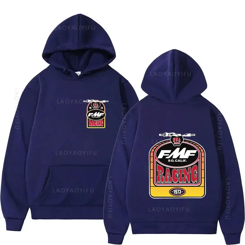 FMF Racing Výfuk ama motokros motokros témy pullovs mužské kapucňy s kapucňou mikina catersences Edsences mikiny mikiny grafické y2k kapucňa kapucňa
