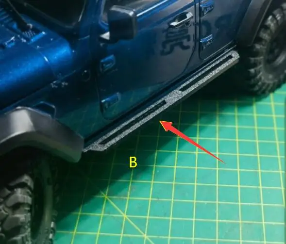 FMS EAZYRC 1:18 búrka simulácie Wrangler RC Diaľkové ovládanie vozidla pre diaľkové ovládacie prvky z bočného panela na nohy