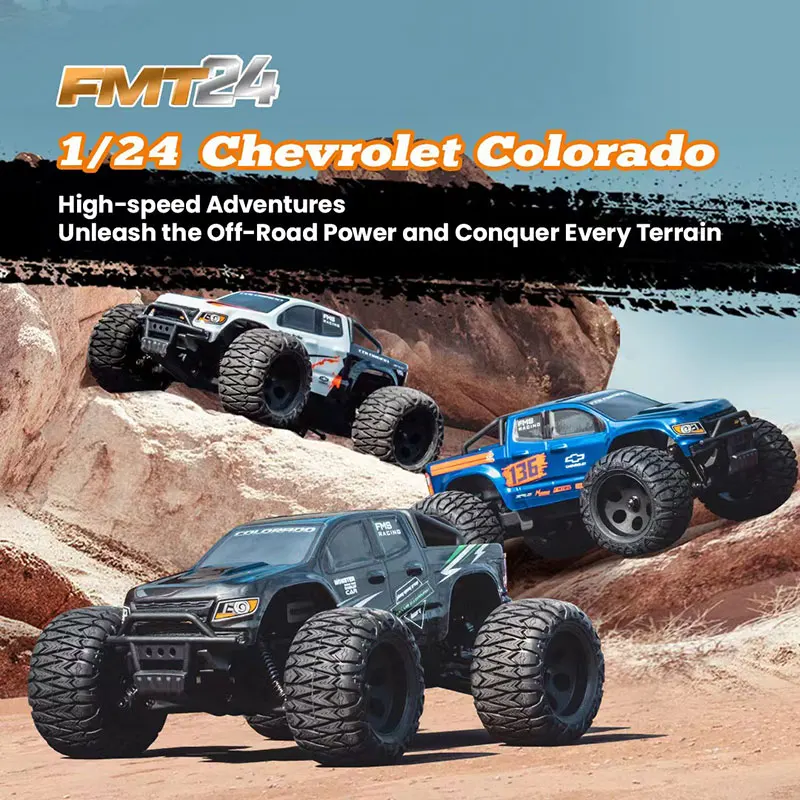FMS FMT24 1/24 Colorado RC Diaľkové ovládanie Elektrický 4x4 Off-road Two Speed ​​Wave Box vysokorýchlostná modelová hračka automobilu