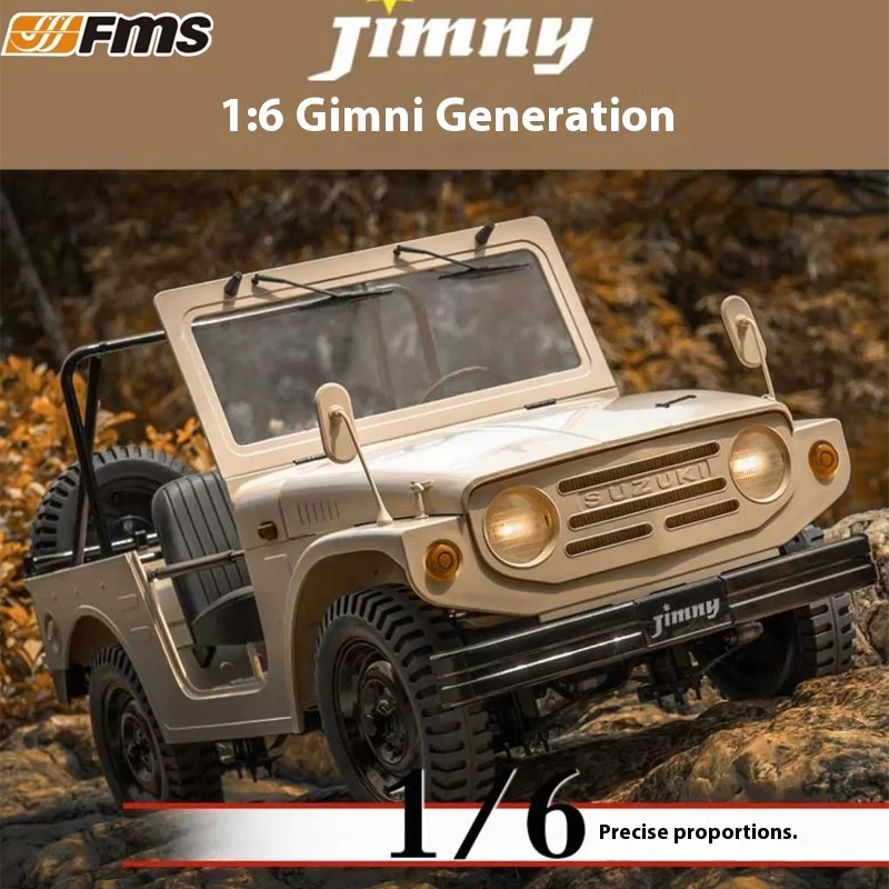 FMS Jimny 1/6 2,4G diaľkové ovládanie automobilu Suzuki Four-Choel Drive Tonoad Vozidlo Športové vozidlo Jeep Car Model RC Outdoor Hračky