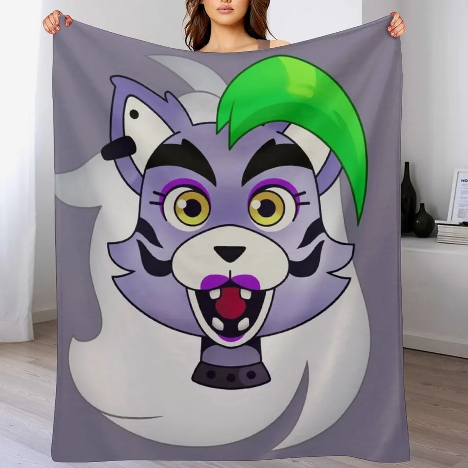 FNAF Roxanne Wolf Design Hrot prikrývky prikrývky postele prikrývky