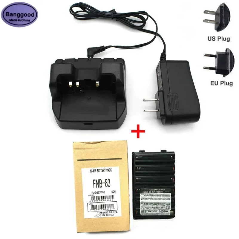 FNB-83 FNB83 7.2V 1700MAH NI-MH BATTÁRA + CD-47 RAPID nabíjačka CD47 pre YAESU FT60R FT-270R VX-160 168 180 VX-210 VXA-220 RÁDIO