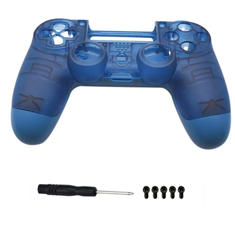 Foggy Clear Blue PS4 Pro Housing Shell Shell Pase Výmena pre PlayStation 4 DualShock 4 Pro 4.0 V2 JDM 040 JDS 040