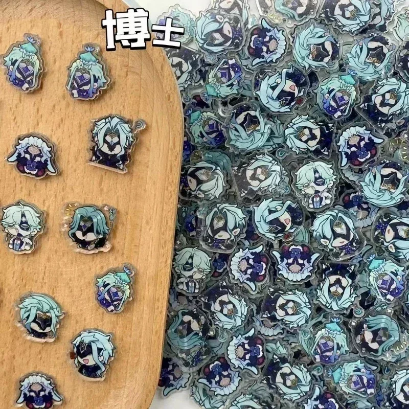 Fokaléry nárazu hier Forina 20ks 2cm Patch Keychain Hair kravata Chladnička slepka na telefón Puzdro DIY Príslušenstvo akrylové listy
