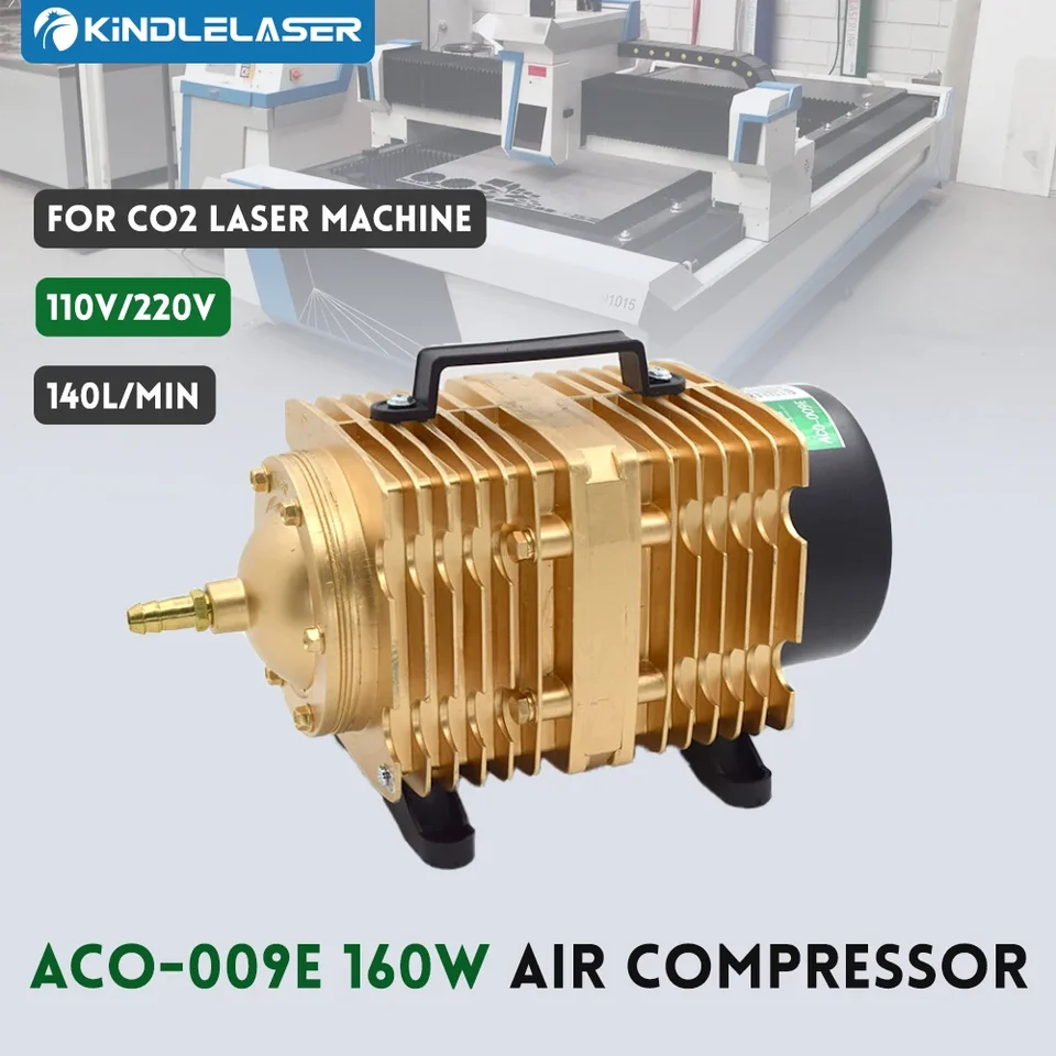 Fonland 160W 110V 220Vair Kompresor Elektrické magnetické vzduchové čerpadlo pre CO2 laserové gravírovanie strih