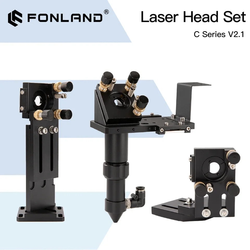 Fonland CO2 laserová sada hlavy sada D18 FL38.1 D20 FL50,8 63.5 101,6 mm integračné zrkadlo Dia25 pre laserový strih