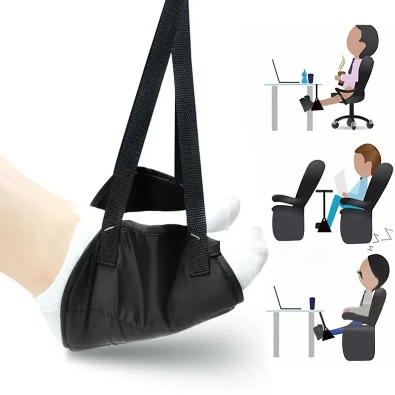 Footrest lietadla s nastaviteľným popruhom Prenosná hojdacia hojdačka na nohy REST Travel Doplnky Office Footrest Foot Resder pre cestovanie domov