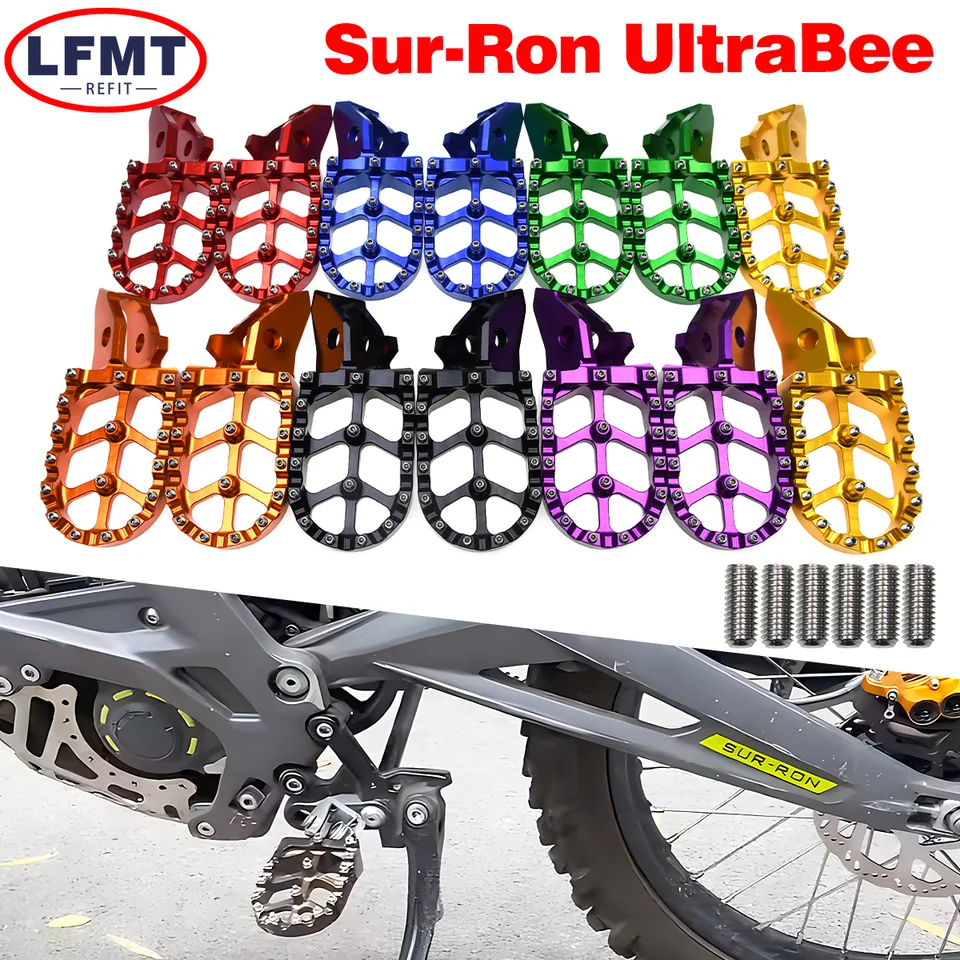 Footrest Pegs Footpegs Resss Pedals pre Sur-Ron Surron Ultrabee Ultra Bee Off-Road Electric Electric Dirt Bicke Parts 2023