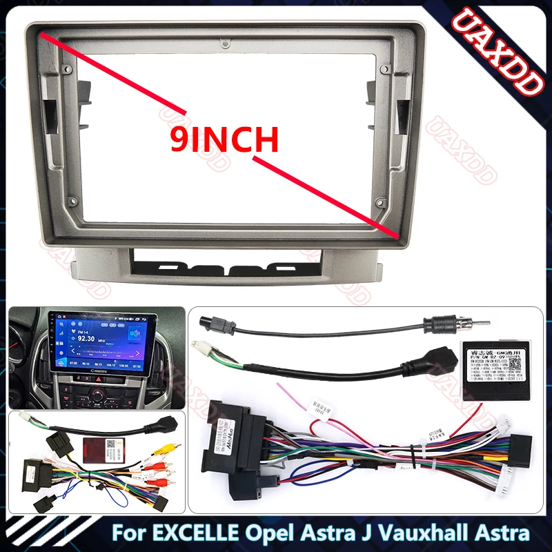 For2010-2014buick Excelle Opel Astra J Vauxhall Astra 9inch 2 Din Car Radio Android Stereo Screens Dashboard Káble rám Canbus
