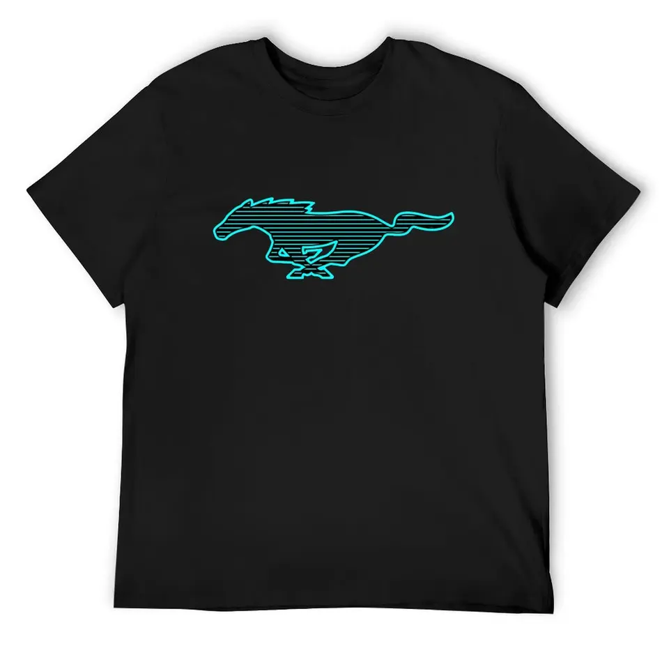Ford Mustang Mach e logo Tričko futbalové tričká Tops Tops Trik