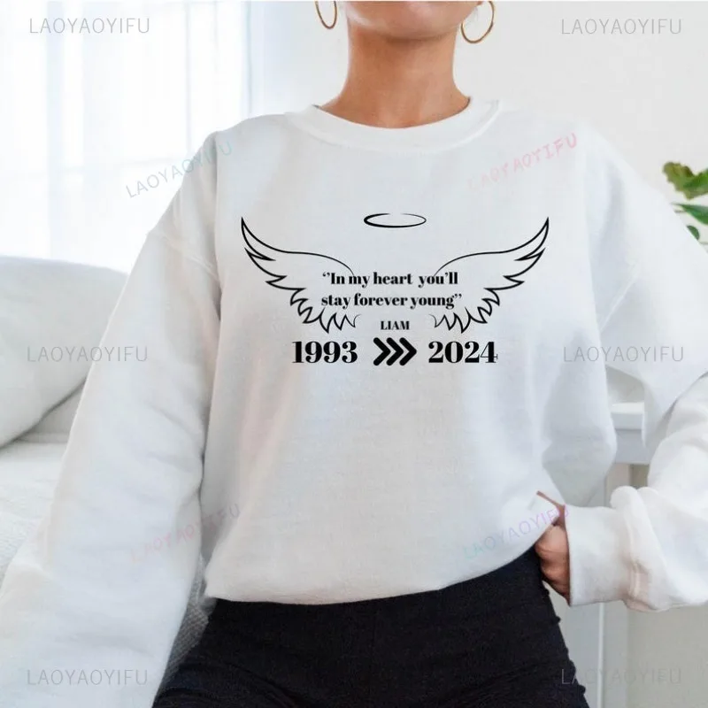 Forever Young Liam Payne odpočinok v mieri Pamätník pamätníka Unisex Hoodie Ďakujem za spomienky mikina teplý dlhý rukáv