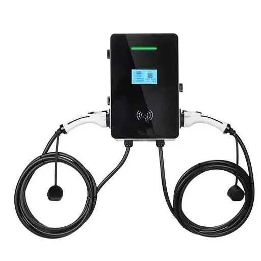 ForFactory Direct AC Commercial EV nabíjačka 22kw Wallbox Dual Sockets Dvojitá nabíjacia pištoľ 44 kW podlahové nabíjacie stanice EV
