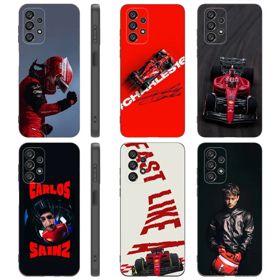 Formuly 1 C-Charles Leclerc Puzdiar pre Samsung Galaxy A91, A80, A73, A72, A71, A53A52, A32, A31A22, A21S, A20, Black Cover