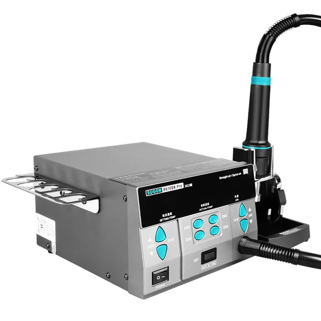 Forsugon 8610DX PRO 220V /110V Spájkatá stanica LCD Digitálny displej 1000W High -Power Hot Air Rework Station Forwer Gun Gun