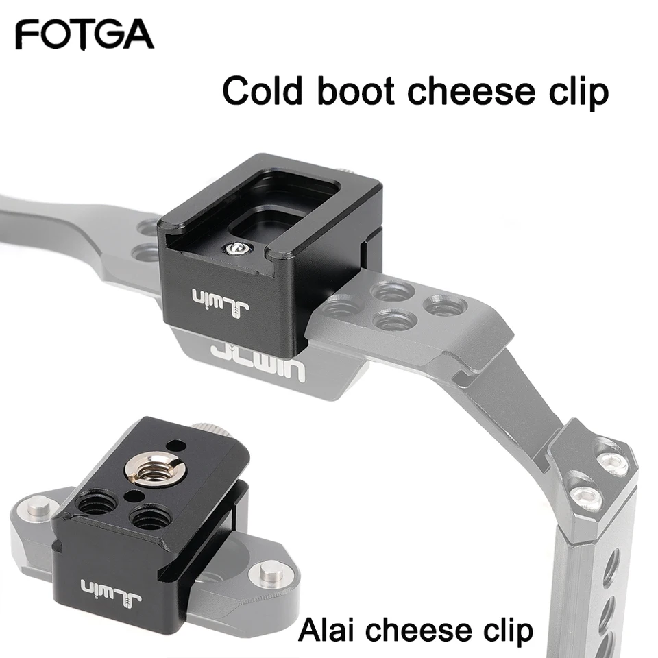 Fotga syr svorka Syr Doska rozširovaná klip s kazou s 1/4 3/8 závitu Arri Poháňanie otvoru pre klietku Kamera Magic Arm Accessroies