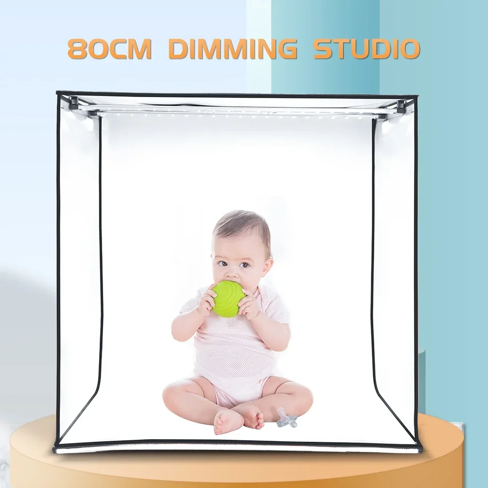 Foto Light Studio Soft Boxes Prenosné skladacie dojateľné fotografické stolové snímacie stanice súprava s 3ks na pozadí dosky