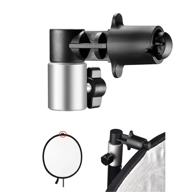 Foto video Photography Studio reflektorový disk držiak na klipovú svorku pre ľahký stojan