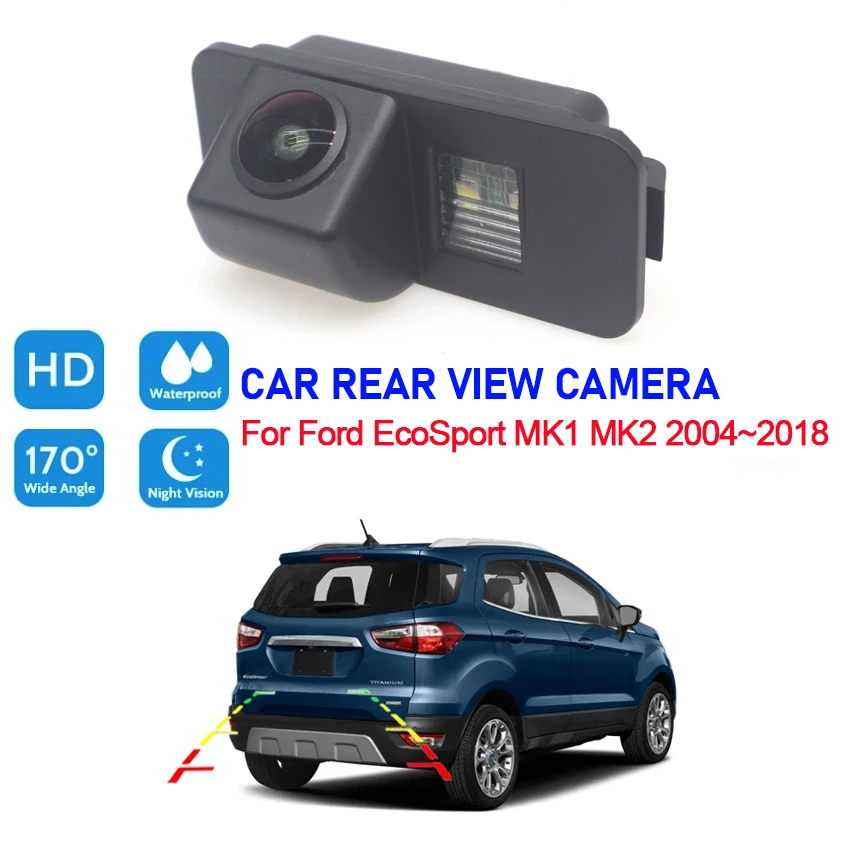 Fotoaparát reverzného zadného pohľadu pre Ford Ecosport MK1 MK2 2004 ~ 2018 CCD Full HD Night Vision Car Reverz Parking Camera Vysoká kvalita