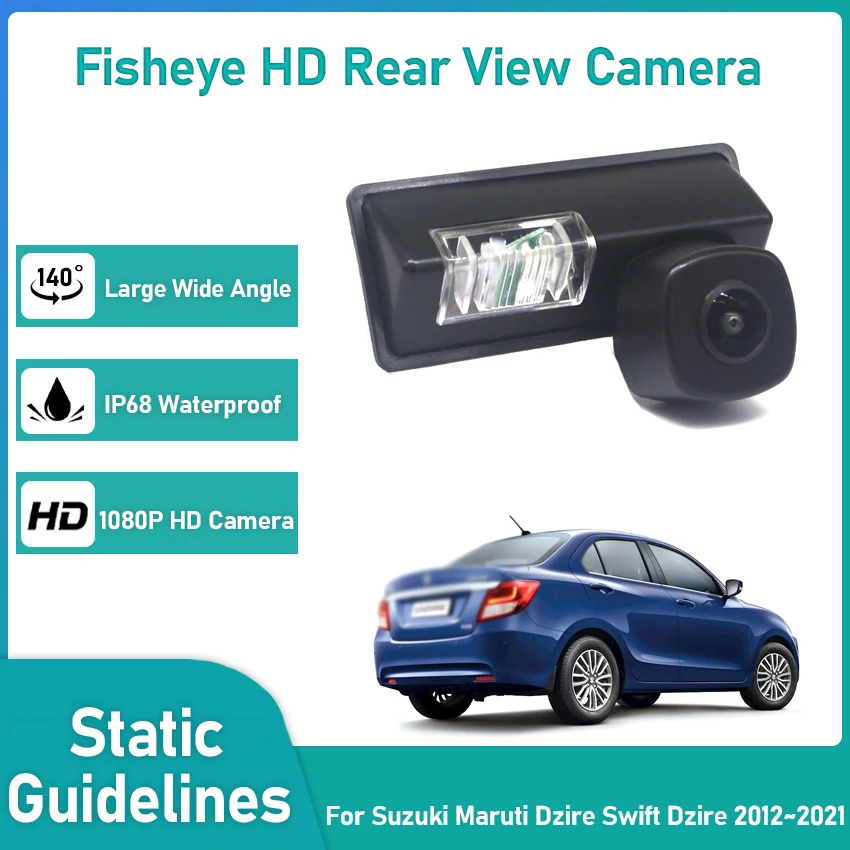 Fotoaparát Zadný pohľad pre Suzuki Maruti Dzire Swift Dzire 2012 ~ 2018 2019 2021 CCD HD Night Vision Revers Parking Parking Zálohovacia kamera