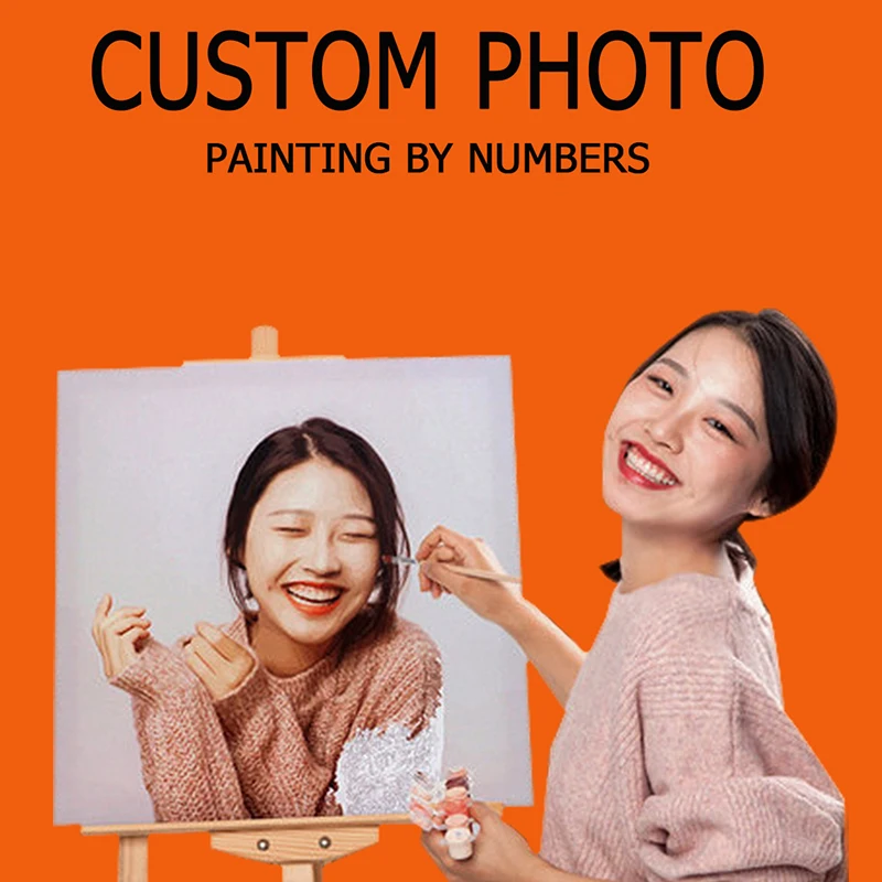 Fotocustom maľba podľa čísel Osobnosť Vlastná Obrázková postava a zvieratá Krajina akrylová farba DIY Canvas Domov Darček