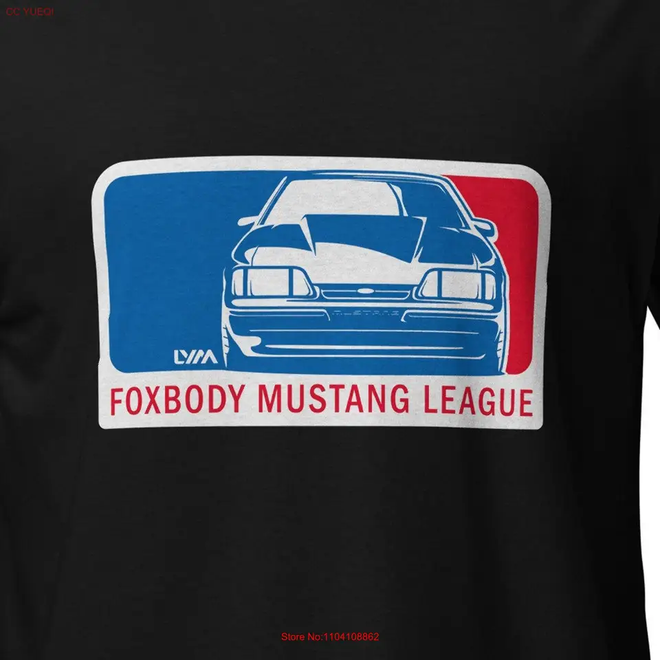 Foxbody Mustang League tričko dlhé alebo krátke rukávy
