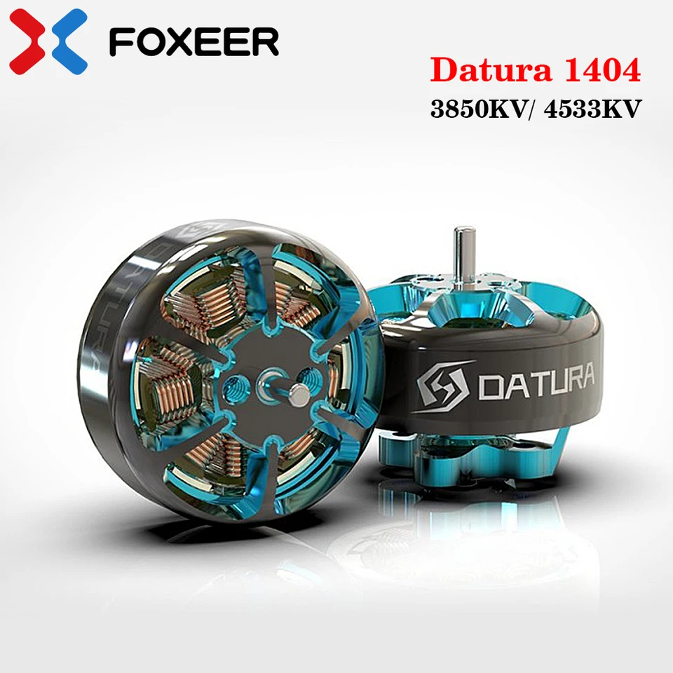 Foxeer Datura 1404 3850KV/ 4533KV 2-4S Brushless Motor 1,5 mm kompatibilný s 3-4inch vrtule pre RC FPV Racing Drone